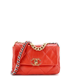 Chanel Medium 19 Flap Bag Quilted Leather